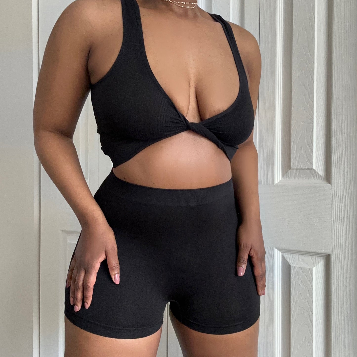 Renni Twist-Top Lounge Set-Black