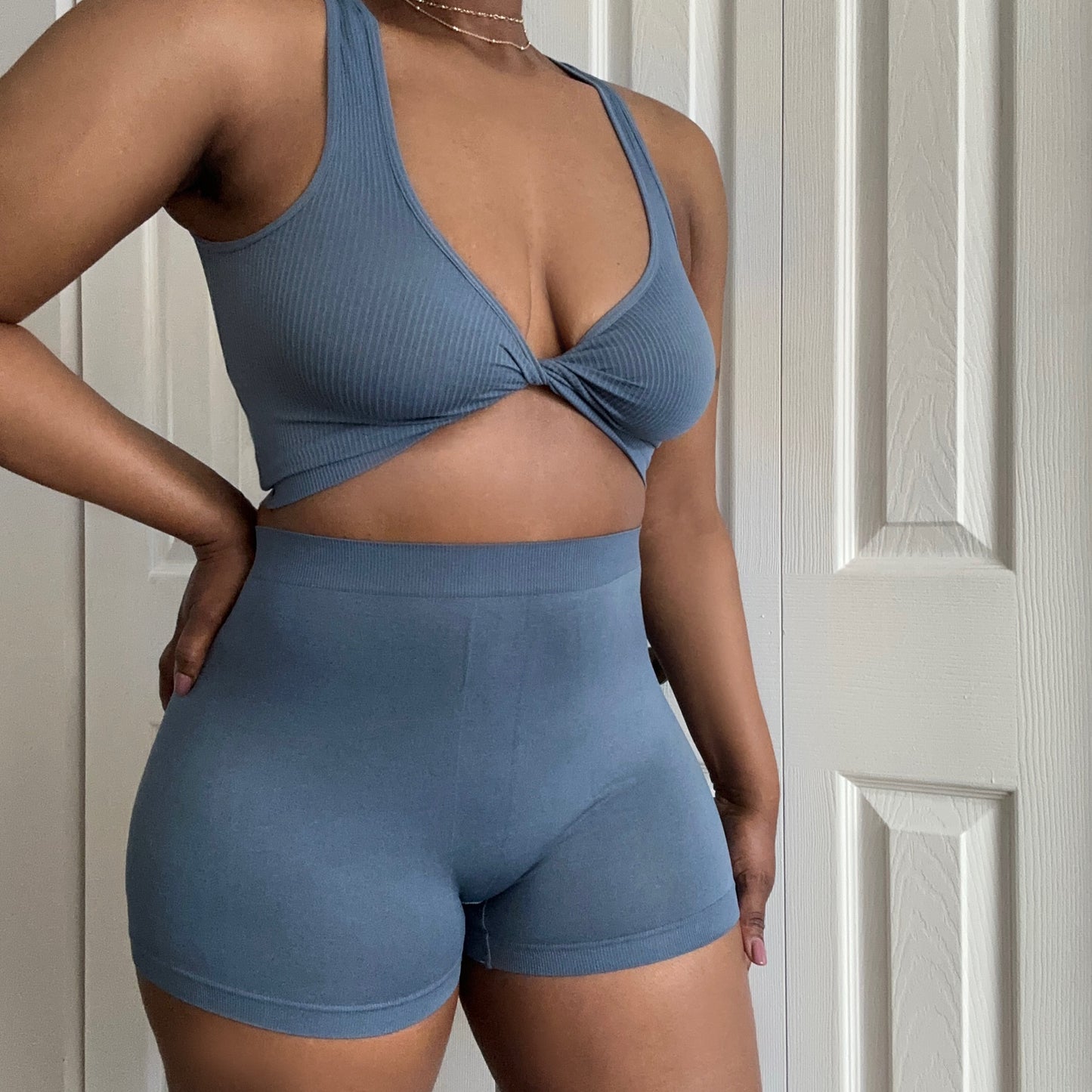 Renni Twist-Top Lounge Set-Blue