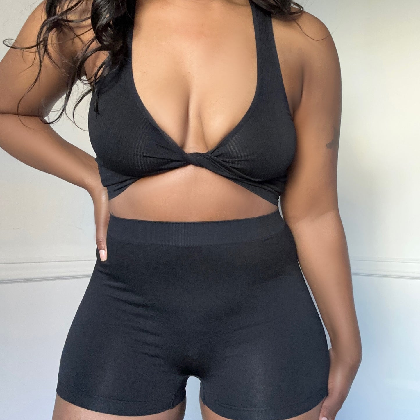 Renni Twist-Top Lounge Set-Black